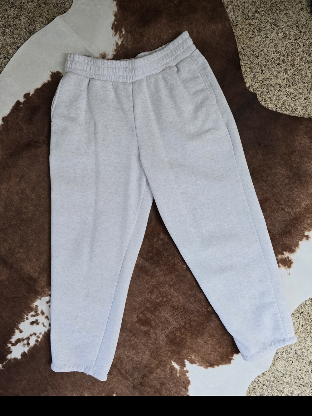 Better Together Womens Fleece Jogging Pants, Light Gray L